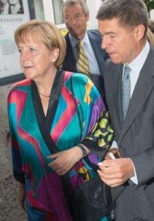 Merkel y su kimono