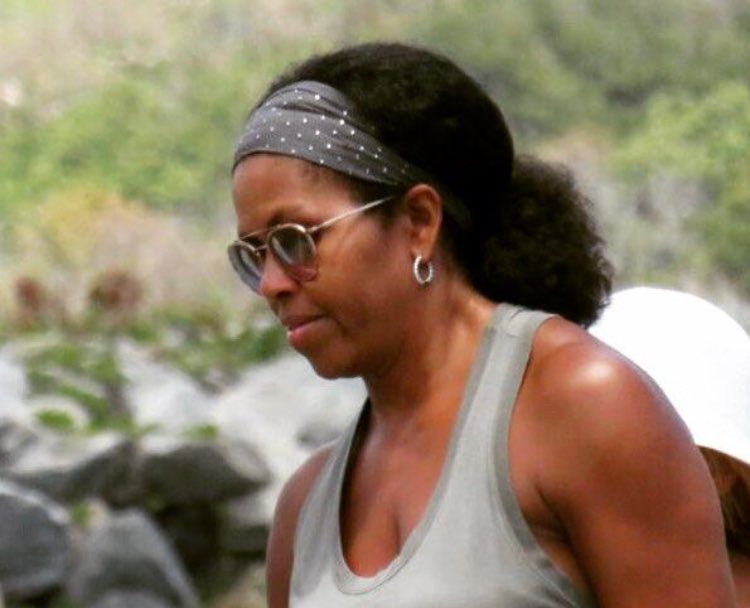 El verdadero pelo de Michelle Obama