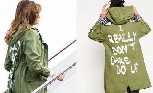 Melania y su chaqueta con mensaje