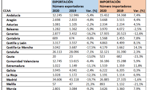 Comercio exterior en tiempos de pandemia: regiones y pymes