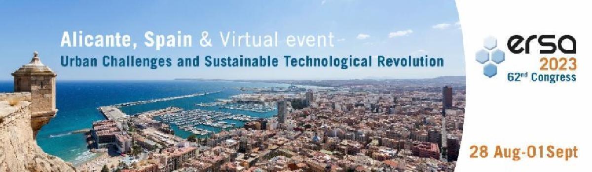 62º Congreso ERSA: “Urban Challenges and Sustainable Technological Revolution”
