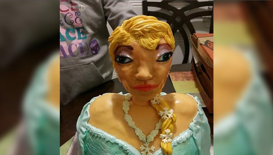 Pidieron un pastel de Elsa de Frozen y recibieron esto