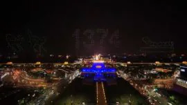 El asombroso baile de 1.374 drones en China