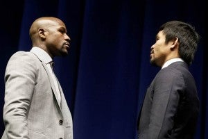 Manny Pacquiao y Floyd Mayweather frente a frente. Comienza la cuenta atrás