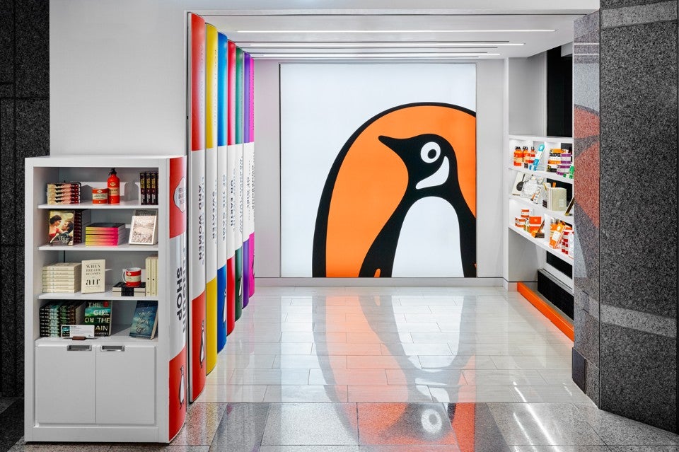 Original diseño de la tienda Penguin Books