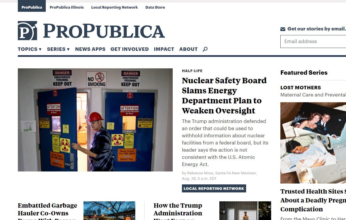 «ProPublica» periodismo visual online y de datos