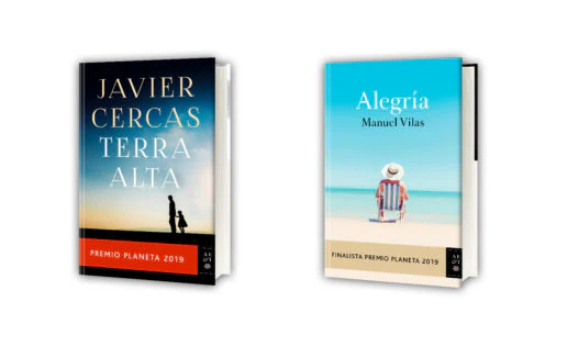Las portadas de las novelas ganadora y finalista del Premio Planeta 2019