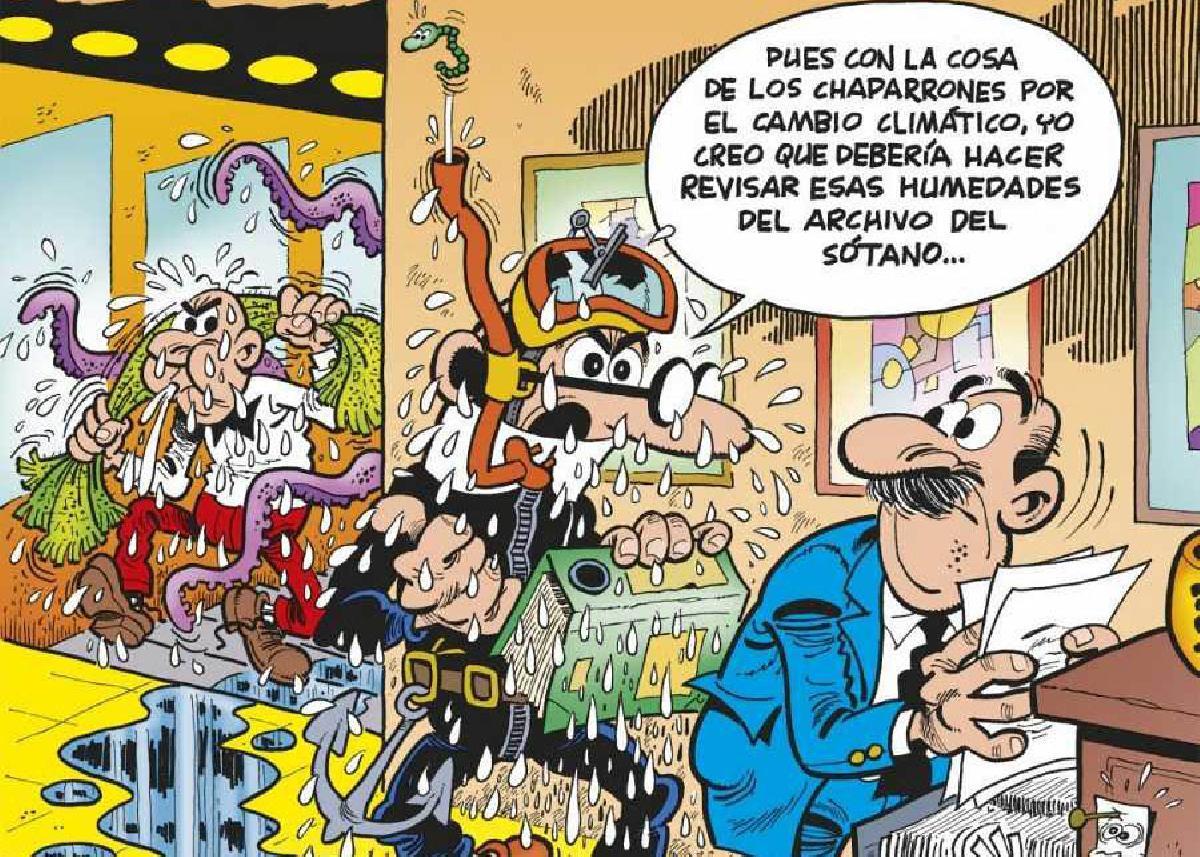 Mortadelo y Filemón luchan contra el cambio climático