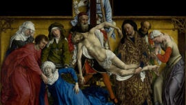 Lágrimas en el descendimiento de Van Der Weyden