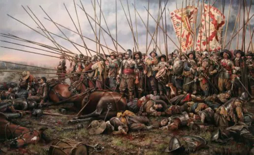 ¿Cuál era el porcentaje de españoles en los Tercios de Flandes?