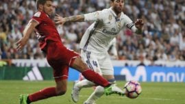 Goles y goleadas en las visitas del Sevilla al Bernabéu