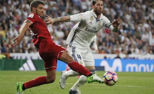 Goles y goleadas en las visitas del Sevilla al Bernabéu