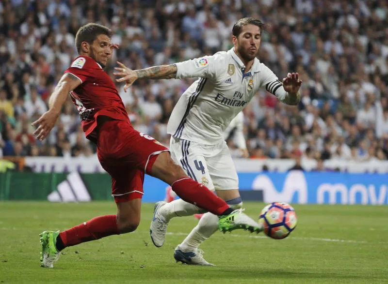 Goles y goleadas en las visitas del Sevilla al Bernabéu
