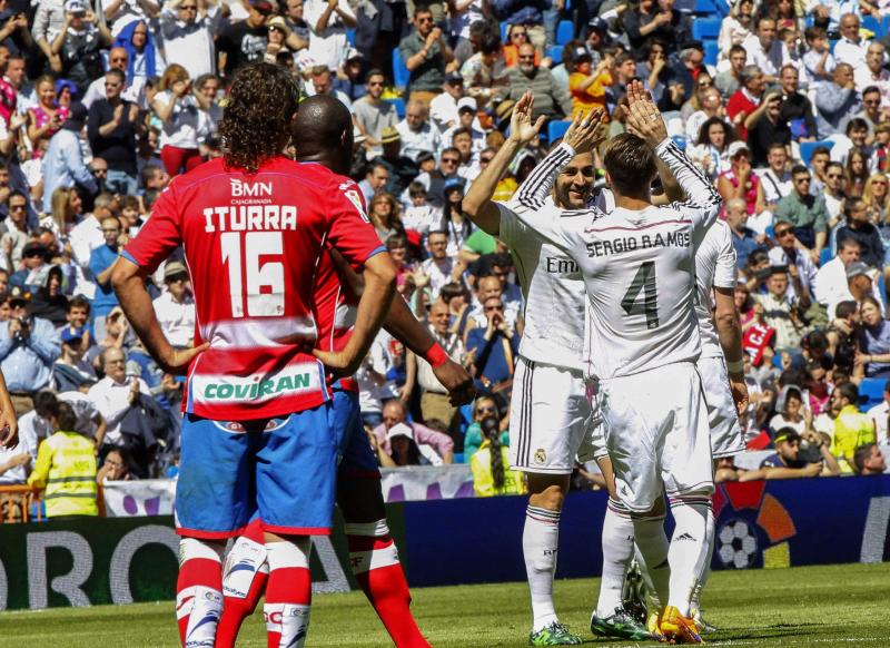 Si el Granada se adelanta en el Bernabéu, siempre puntúa