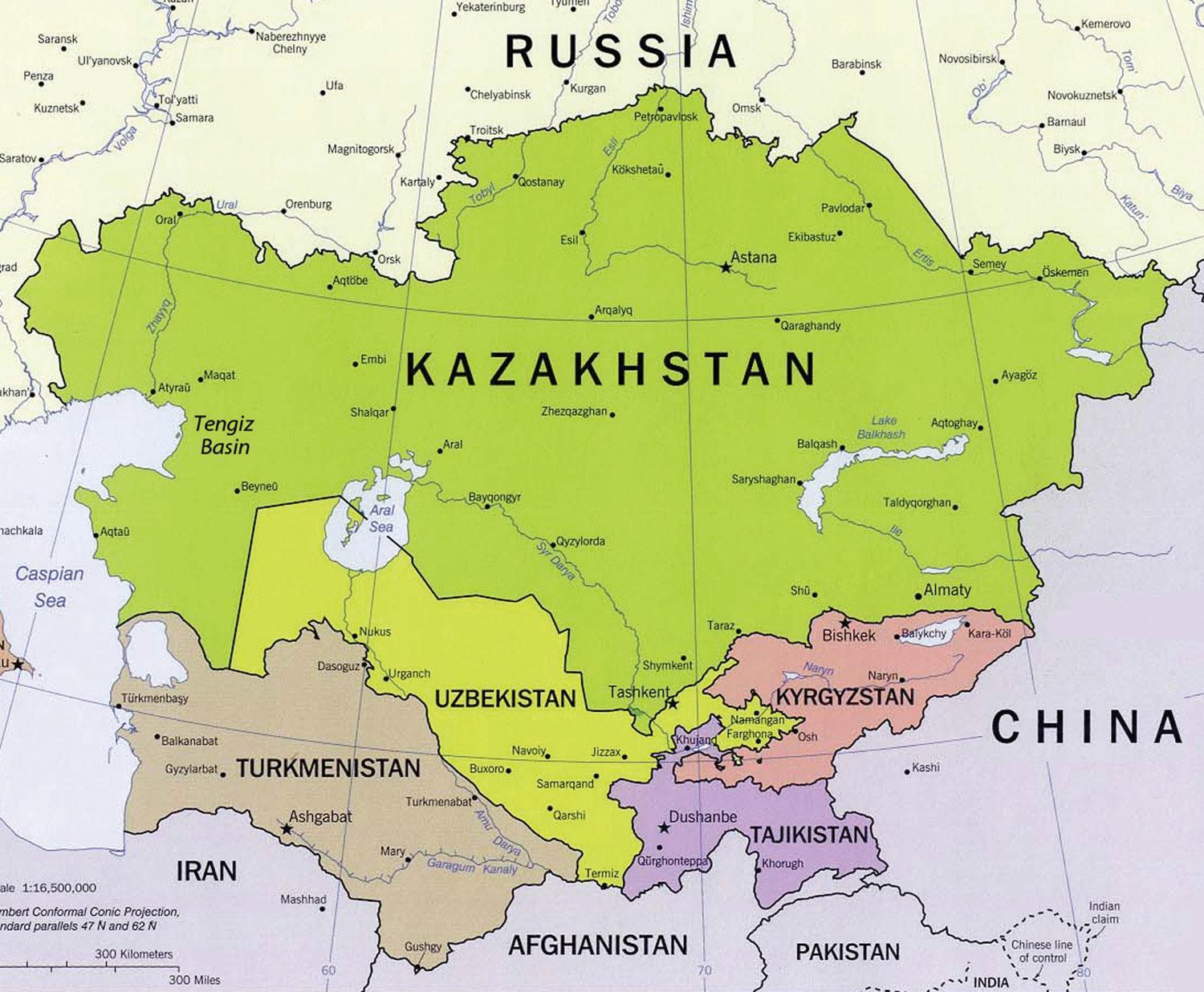 Amenazas y oportunidades para Asia Central