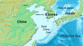 Japón en el mar Oriental de China