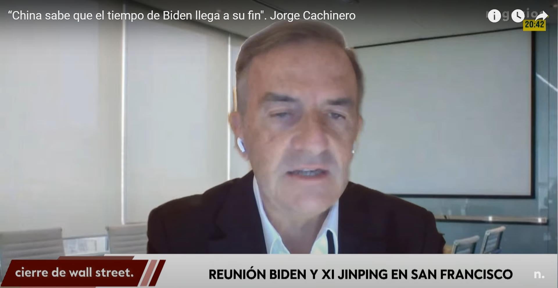 “China sabe que el tiempo de Biden llega a su fin”