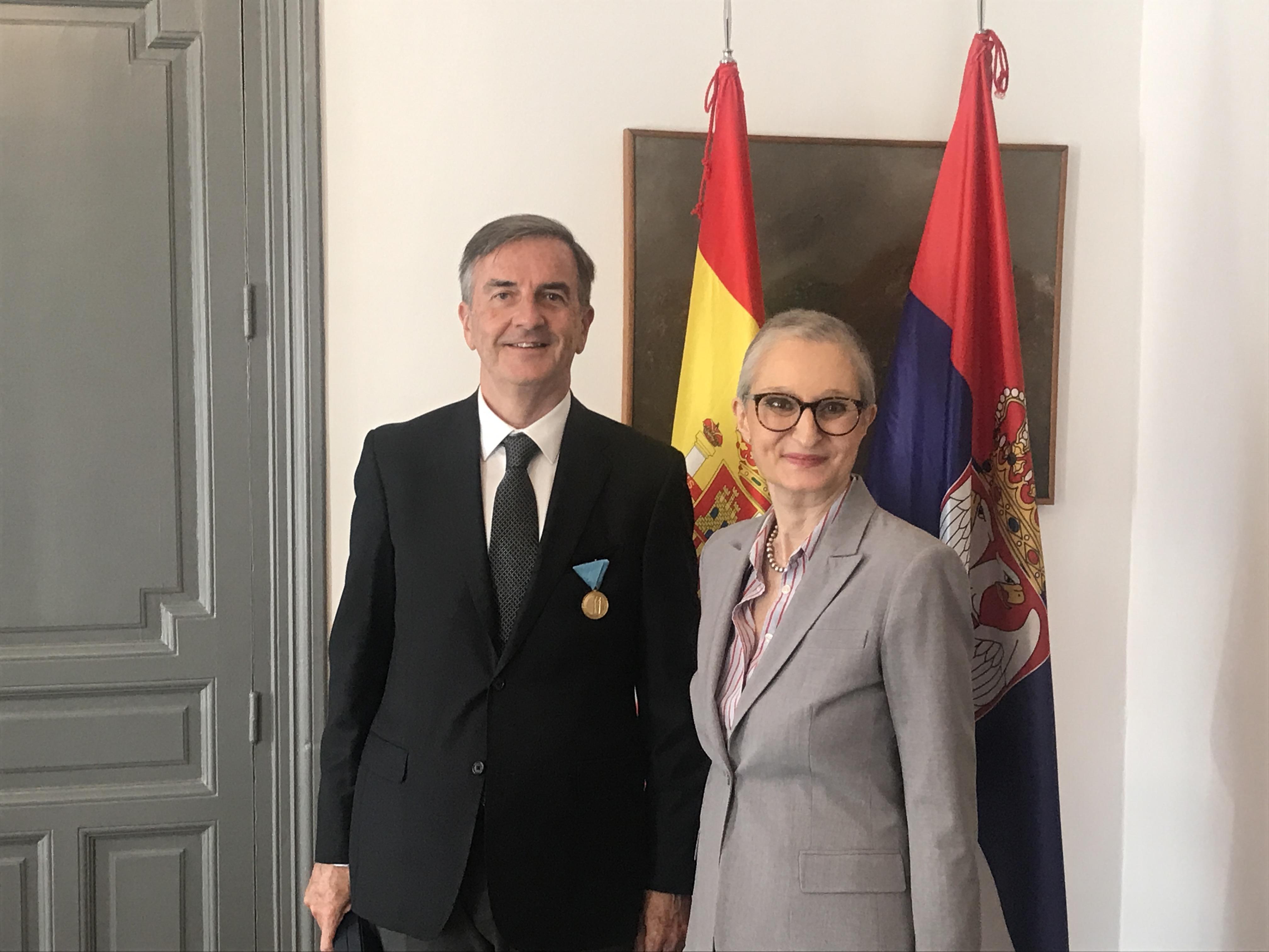 Medalla de Oro al Mérito del Presidente de la República de Serbia