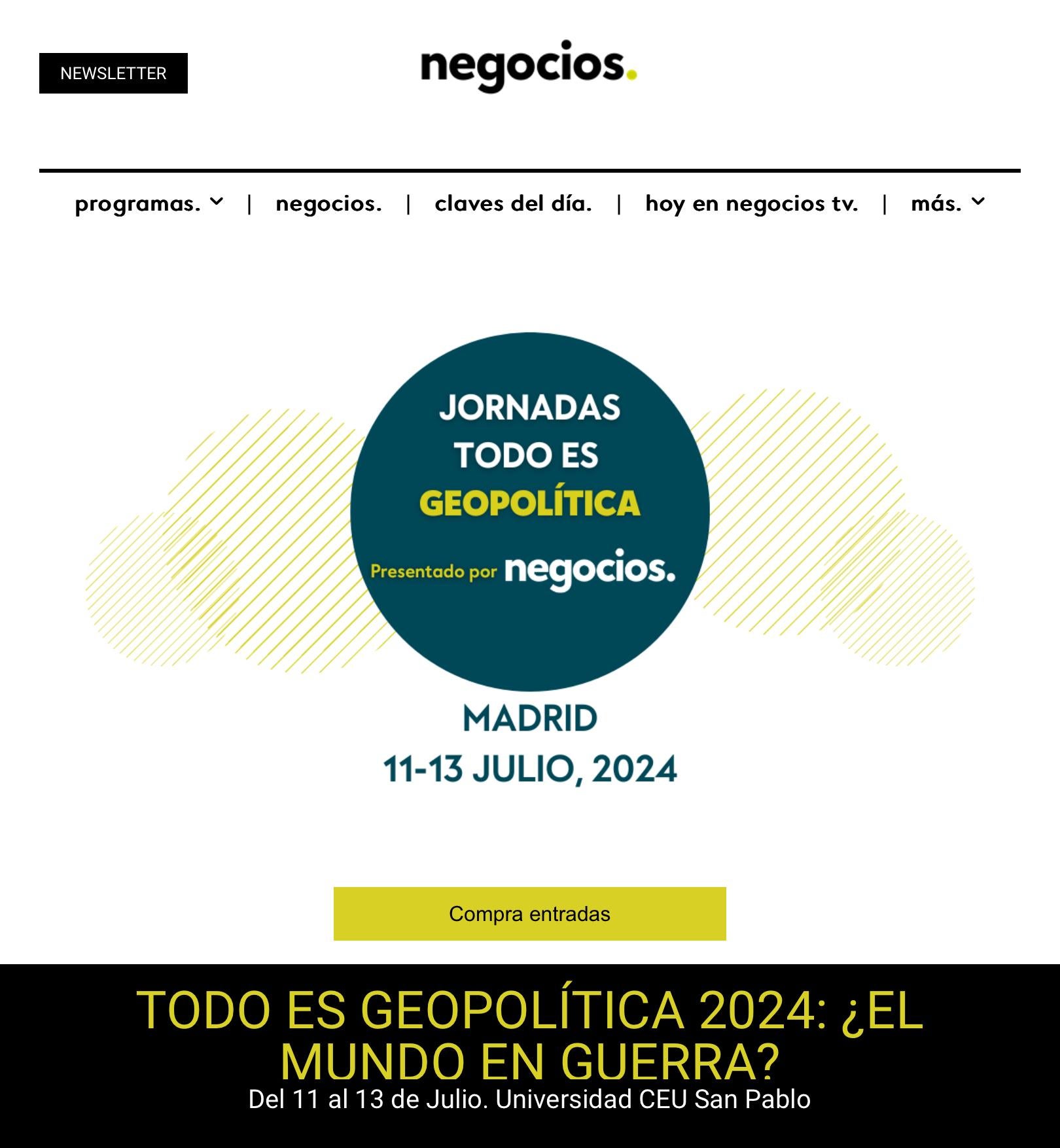 Todo es Geopolítica 2024: ¿El mundo en guerra?