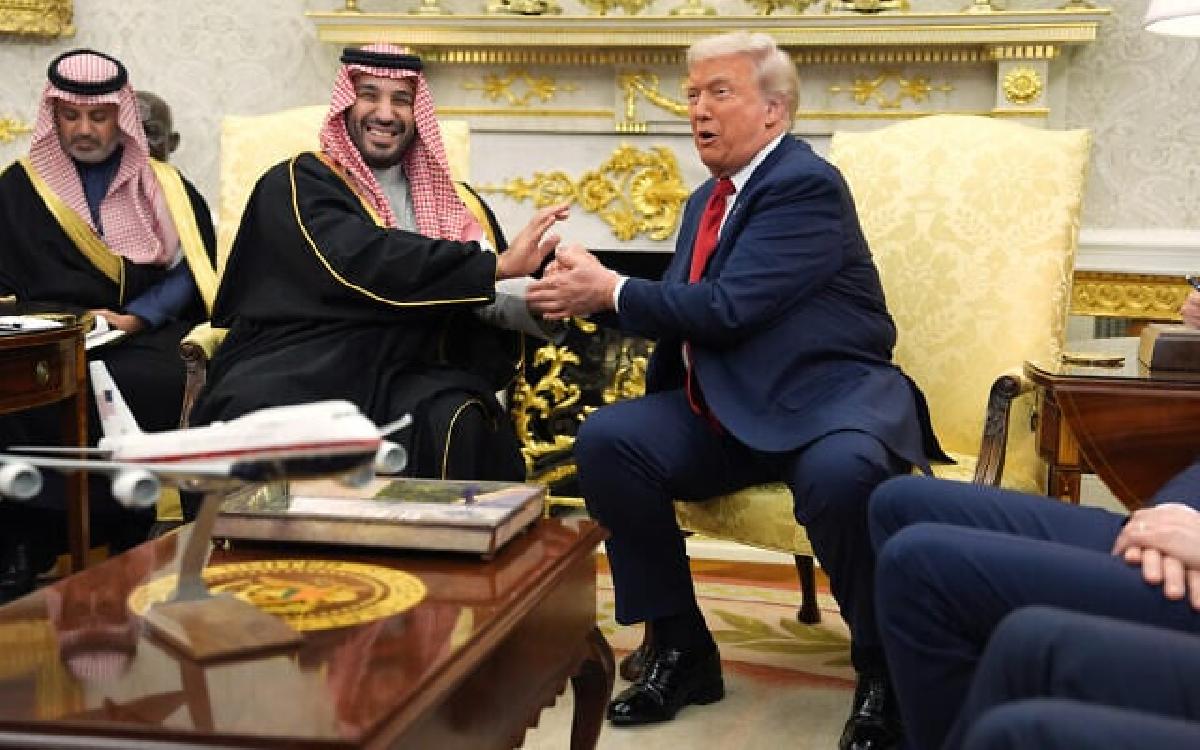 Trump y bin Salman en la Casa Blanca