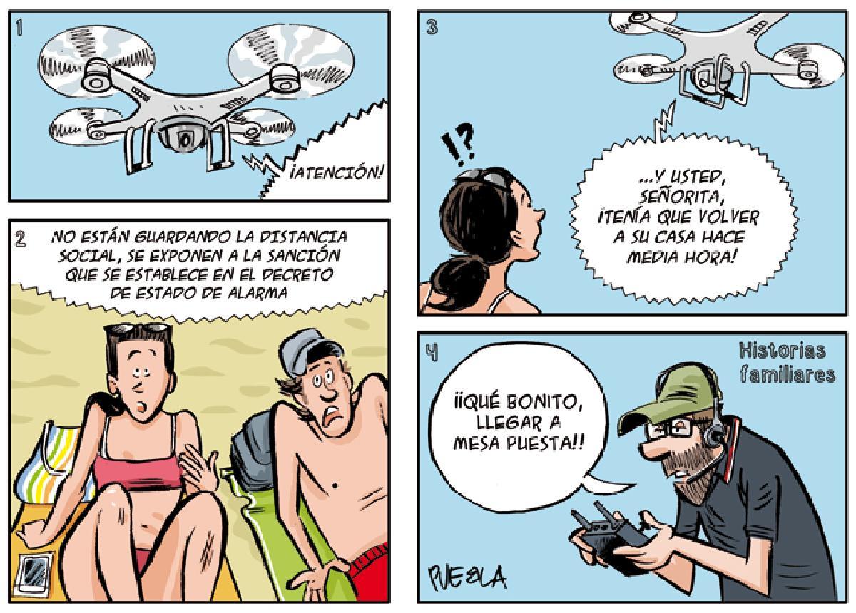 Drones de vigilancia en las playas