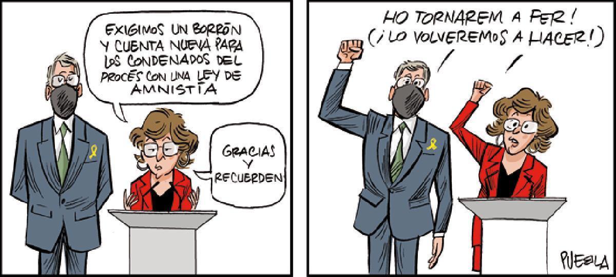 Los independentistas exigen amnistía