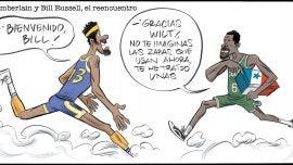 Bill Russell y Wilt Chamberlain, el reencuentro