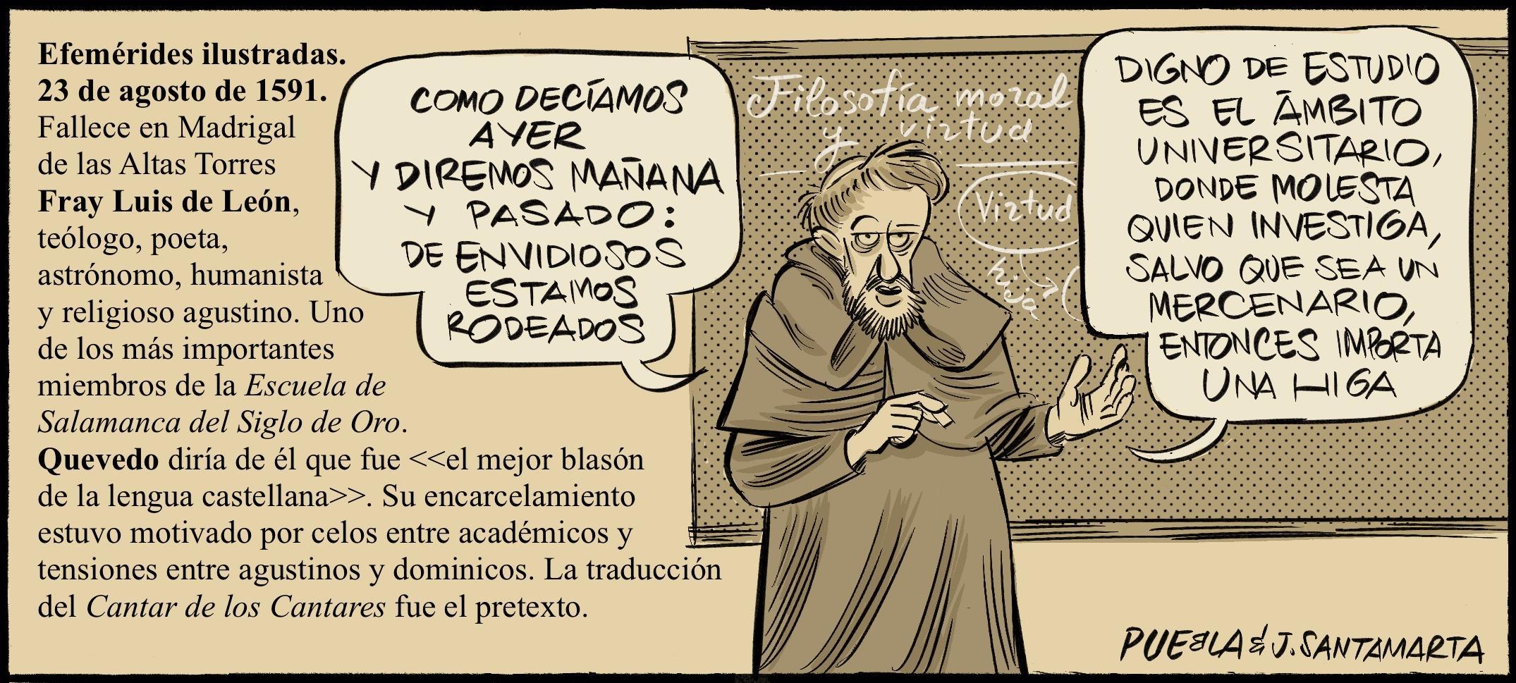 Efemérides ilustradas. 23 de agosto de 1591, ‘Como decíamos ayer…’