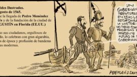 Efemérides ilustadas. 28 de agosto de 1565, llegada a La Florida.