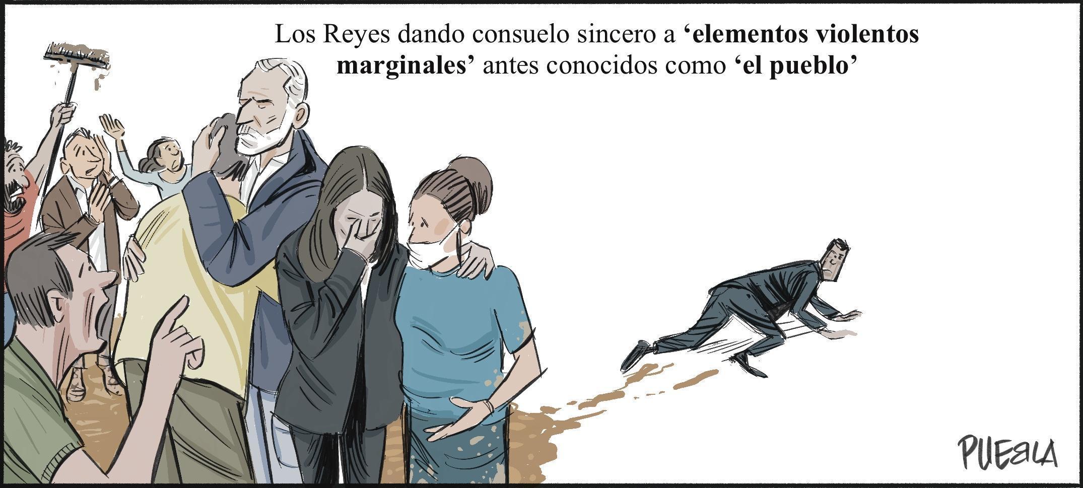 Los Reyes en Paiporta (Efeméride)