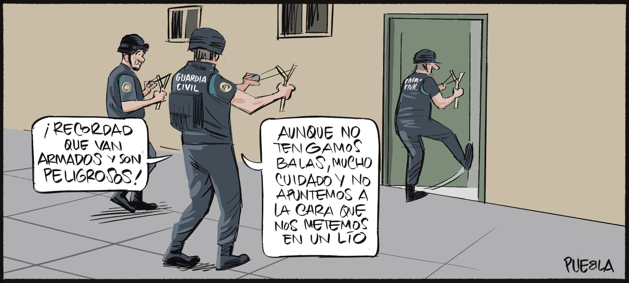 Sin balas. El postureo por delante de la seguridad
