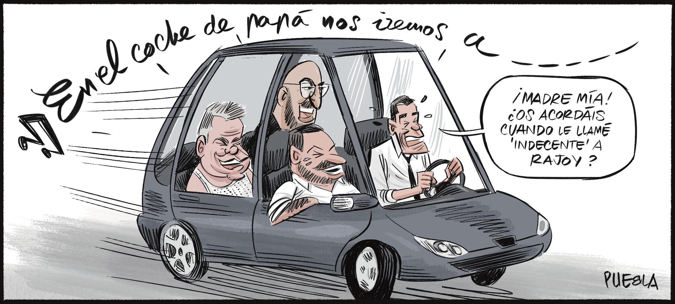 Sánchez con los panas