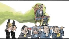 La coalición ‘progresista’ en procesión