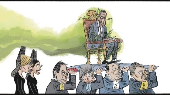 La coalición ‘progresista’ en procesión