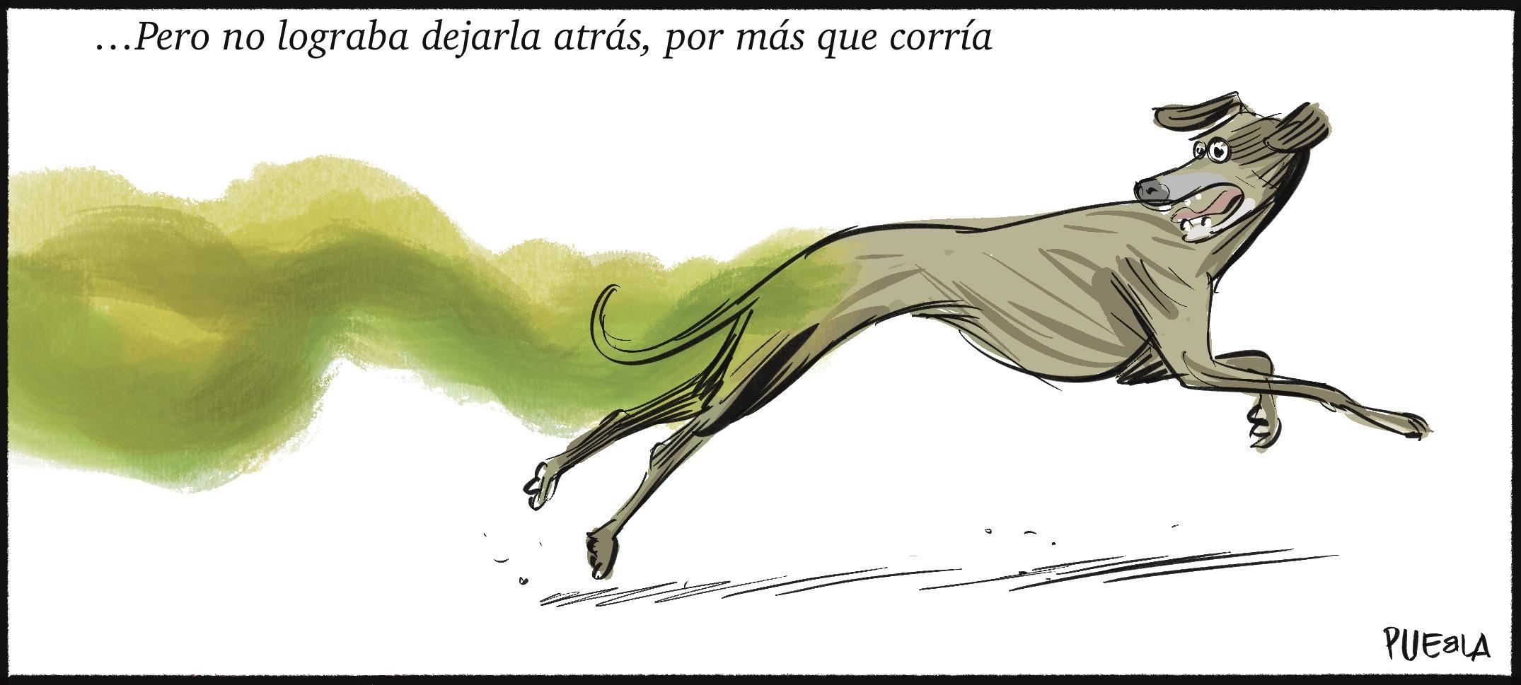 Corría y corría