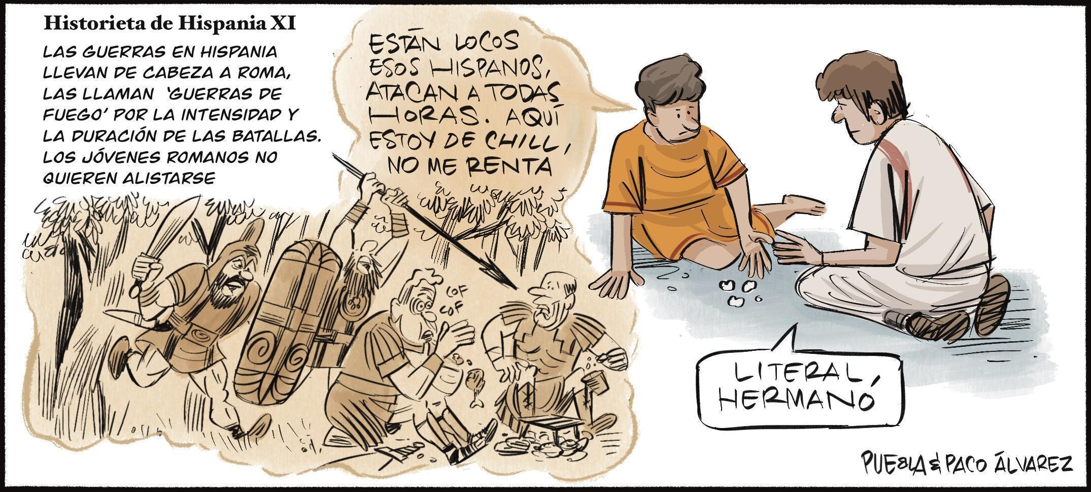 Historieta de Hispania XI. Las guerras de fuego.