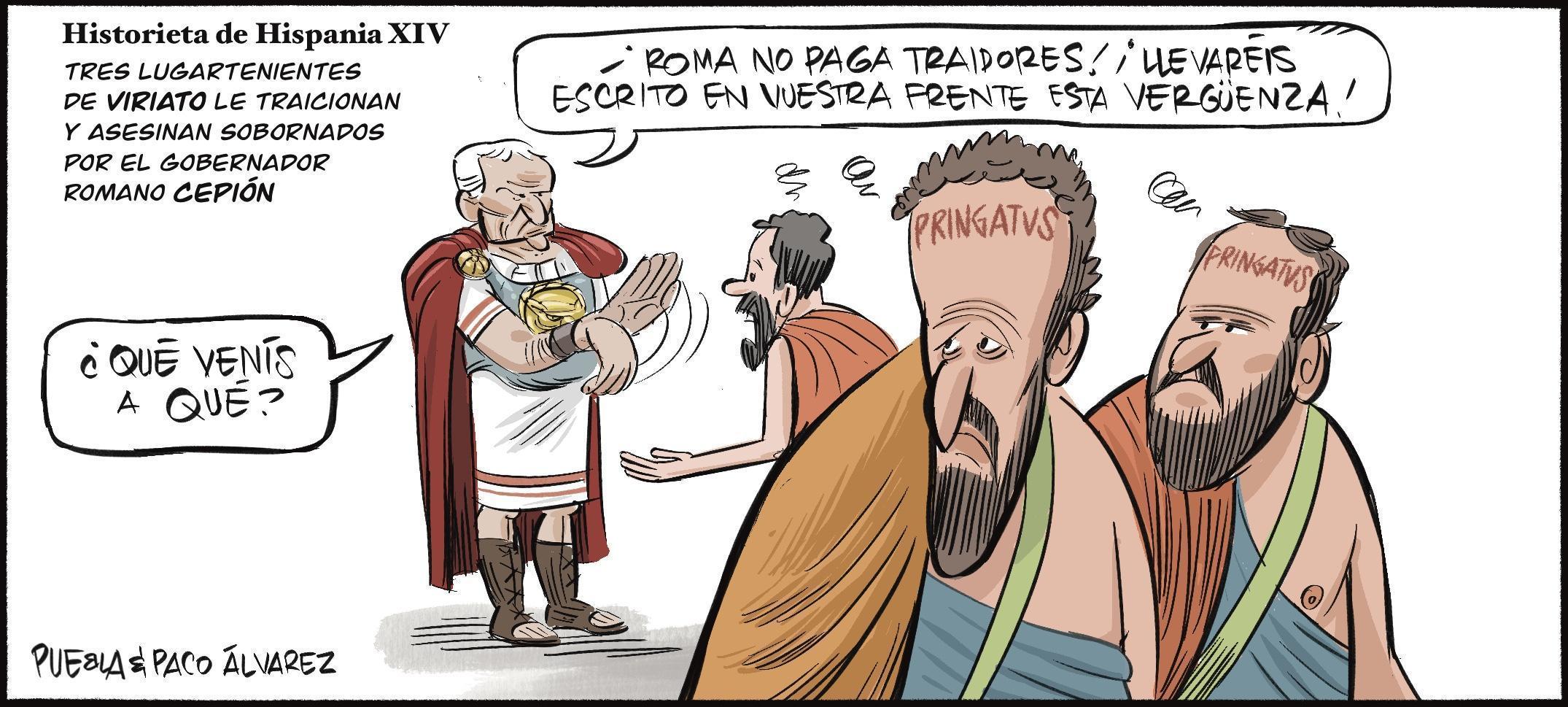 Historieta de Hispania XIV. La traición a Viriato