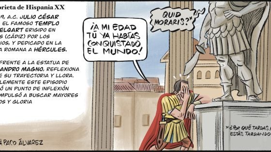 Historieta de Hispania XX. Julio César en Gades