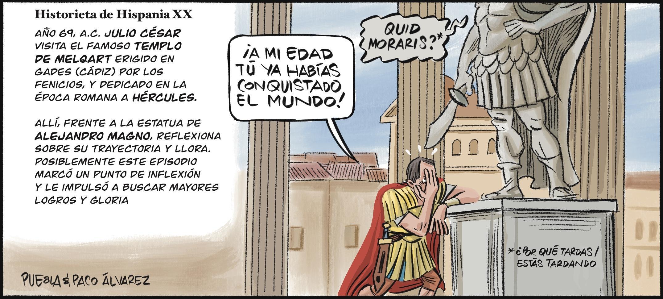 Historieta de Hispania XX. Julio César en Gades