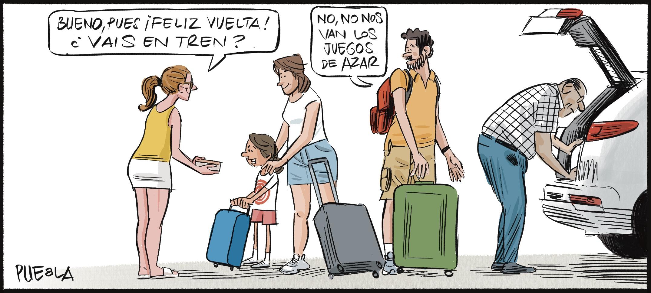 ‘¡Qué gusto da viajar cuando se viaja en exprés!’.