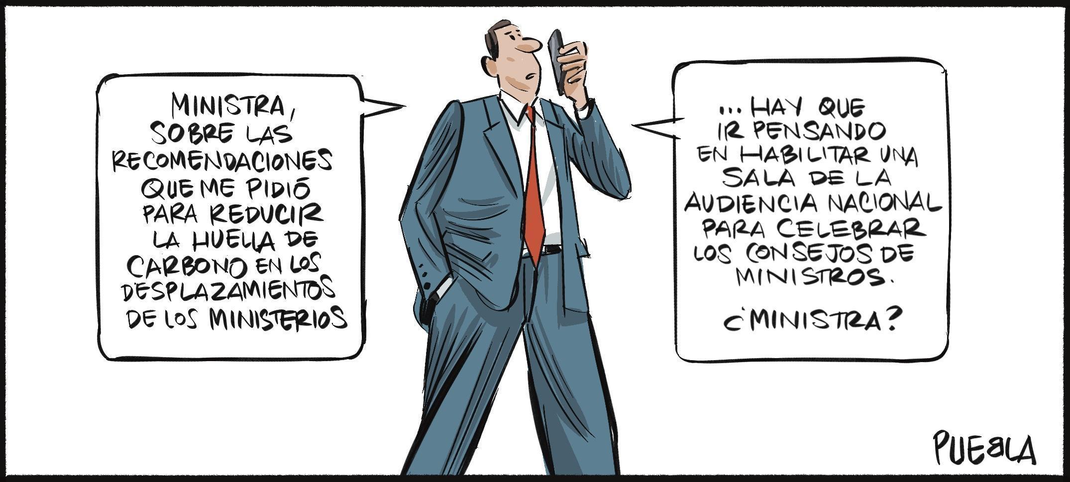 Reducción de la huella de carbono ministerial