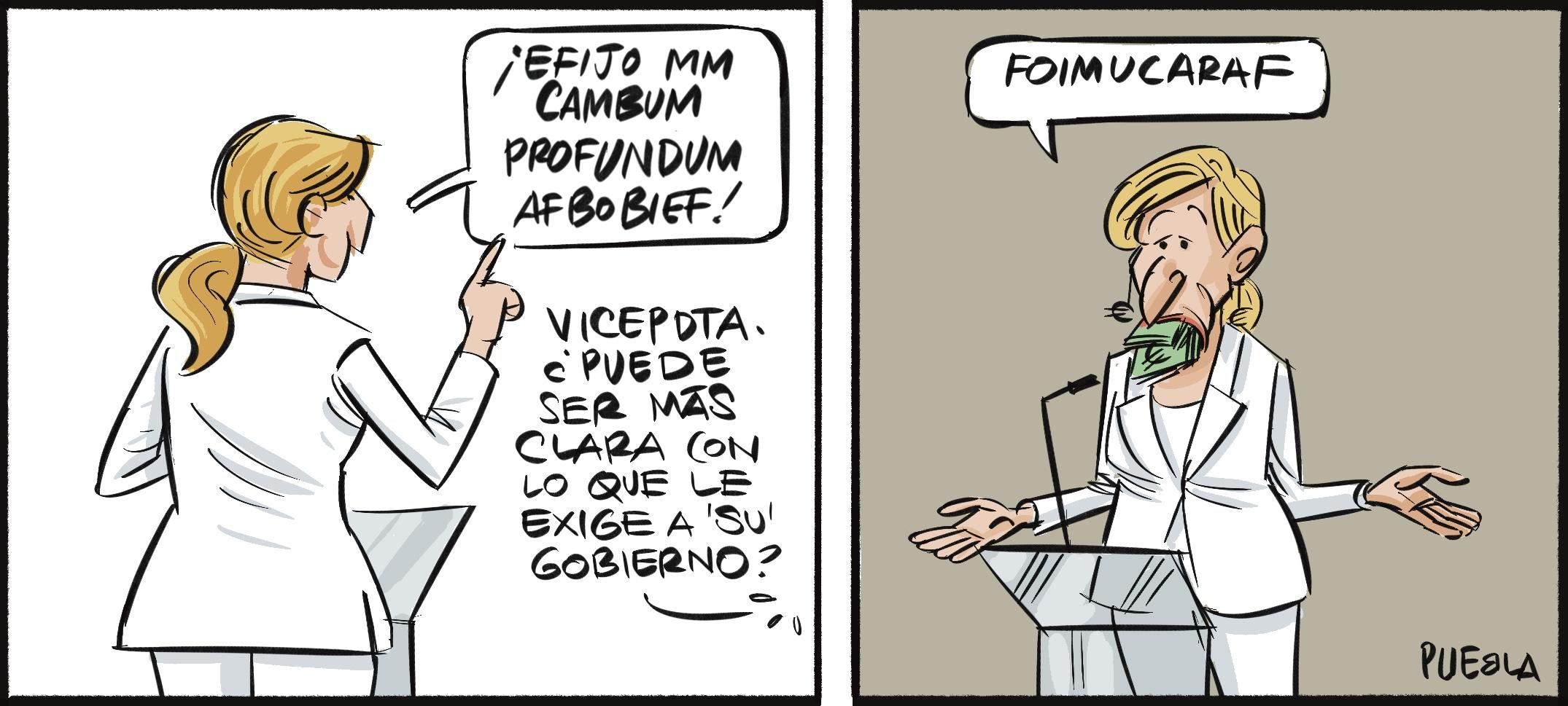 Yolanda Díaz, contundentemente exigente