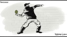 El agro protesta en Bruselas