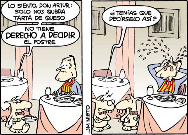El postre de Artur Mas, por J.M. Nieto
