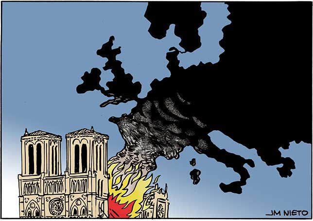 El incendio de Notre Dame