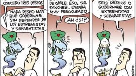 Sánchez y el genio de la lámpara