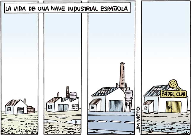 Vida de una nave industrial española