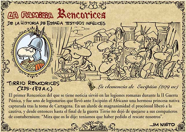 La familia Rencorices, de la historia de España testigos infelices