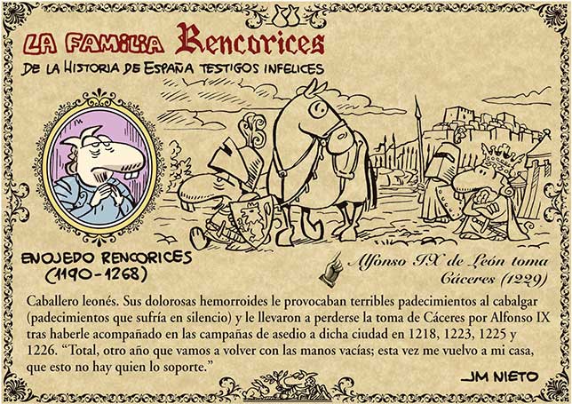 La familia Rencorices, de la historia de España testigos infelices (III)