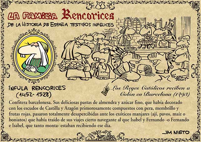 La familia Rencorices, de la historia de España testigos infelices (IV)